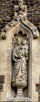 Madonna and Child at west end January 2008